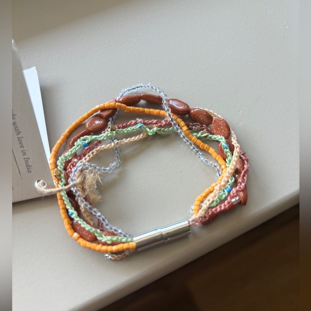 Noonday collection sunstone magnetic clasp bracelet